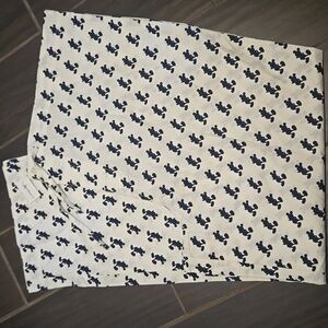 Walt Disney World Mickey Mouse Lounge PJ Cotton Pants White Navy Blue XL NWT